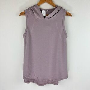 Charlotte Avery Women’s Lilac Sleeveless Hooded Tank Top Size M